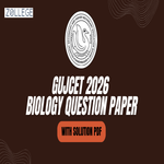 GUJCET 2026 Biology Question Paper with Solution PDF